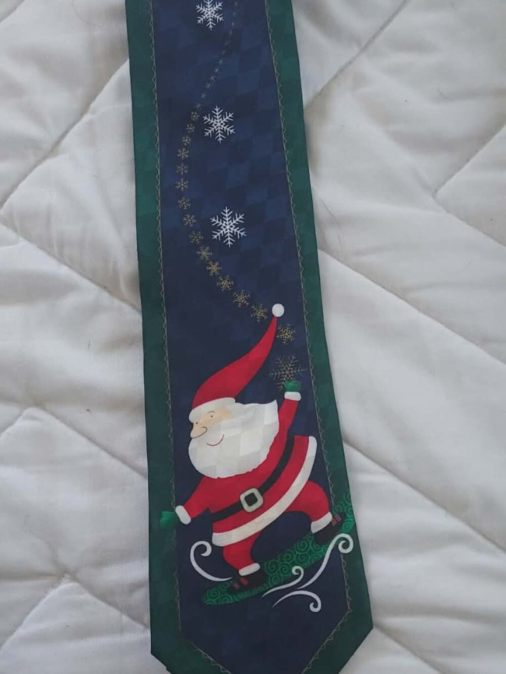 Men's Tie - Hallmark Cool Yule - 100% Silk - Christmas Santa